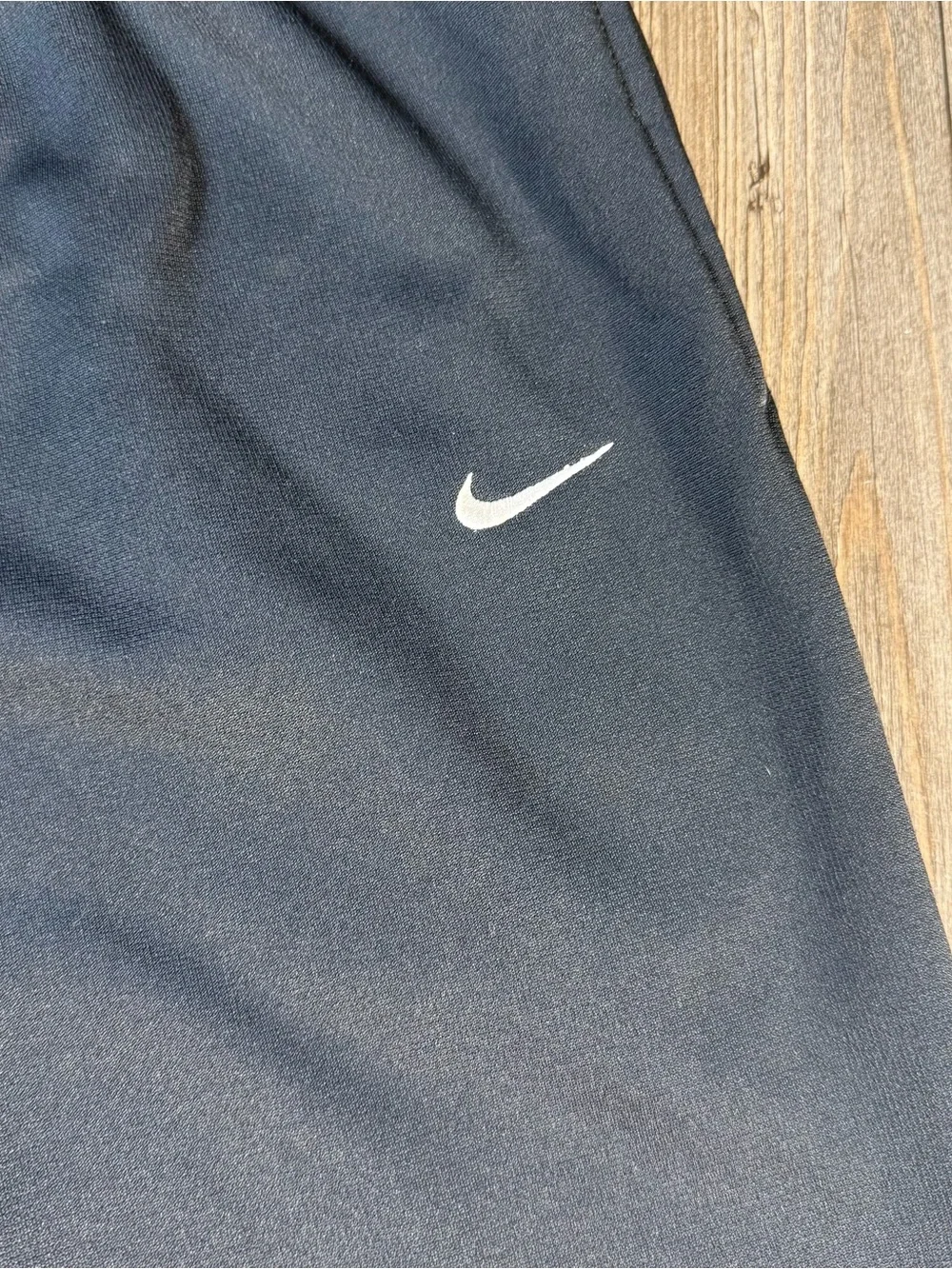 Nike Black Joggers with White Swoosh
